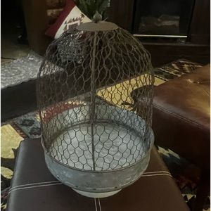 Galvanized Metal Farmhouse Style Cloche